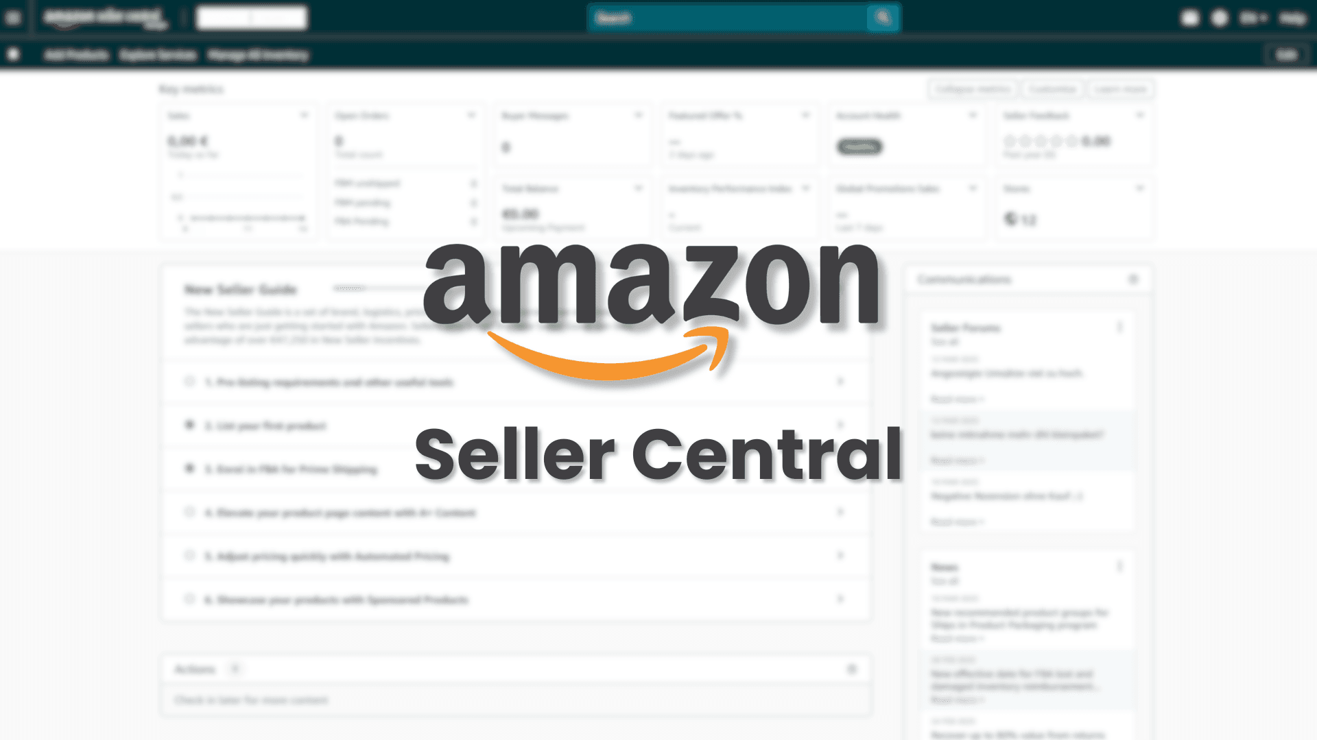 Amazon Seller Central: Il tuo centro di gestione su Amazon